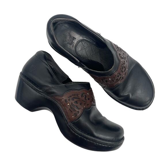 Ariat Shoes - ARIAT Shoes Size 8.5 Tambour Womens Leather Black Brown Slip On Casual Outdoor